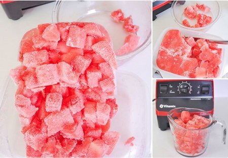 مواد لازم برای تهیه یخ در بهشت هندوانه