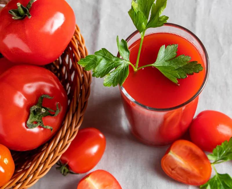 ارزش غذایی آب گوجه فرنگی