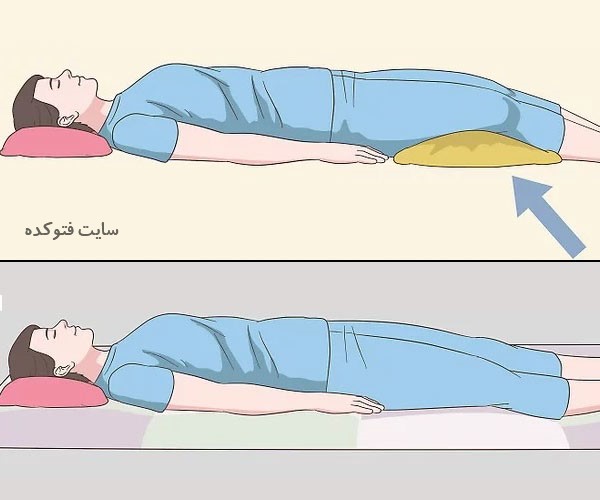 خوابیدن به پشت