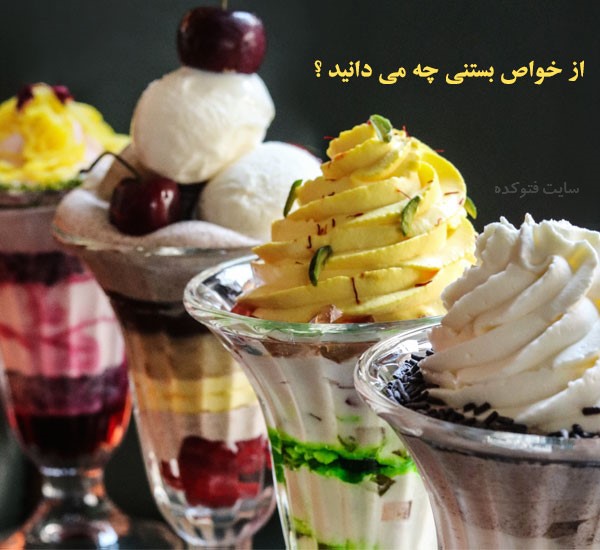 خاصیت بستنی سنتی