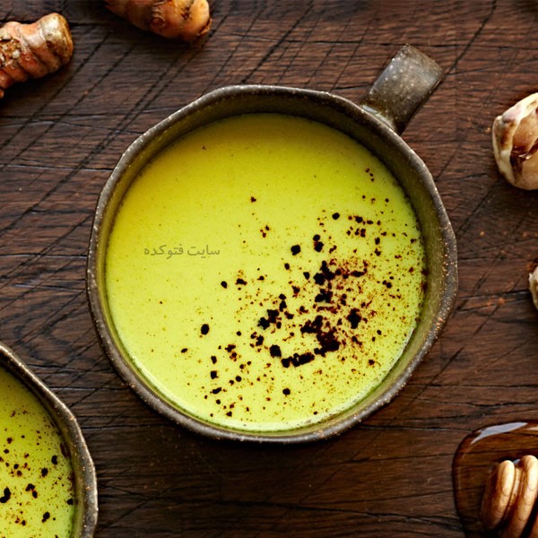 خواص شیر و زردچوبه برای لاغری