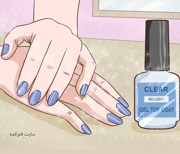 سریع خشک کردن لاک ناخن در خانه