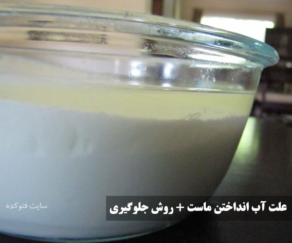 جلوگیری از آب انداختن روی ماست