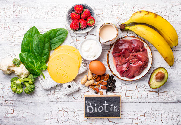 عکس مواد غذایی دارای ویتامین B7