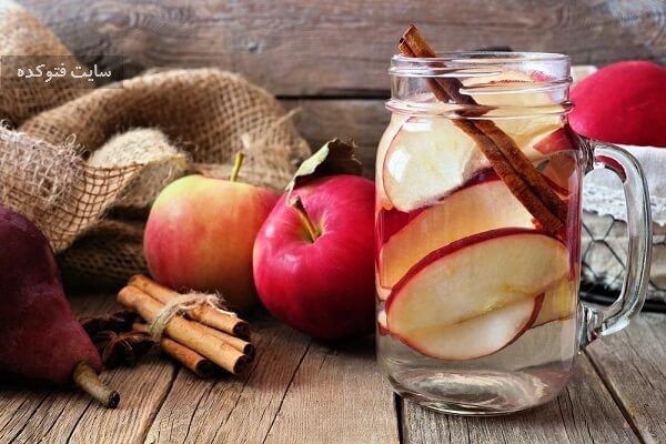سیب و دارچین از نوشیدنی های لاغری شکم